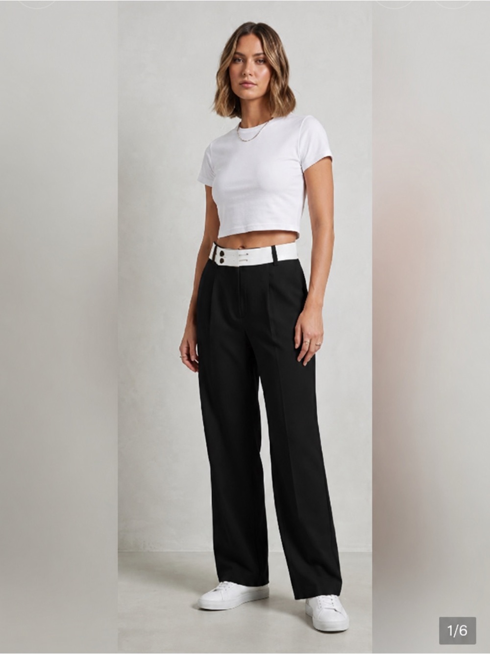 Stylish‎ Black and White Women's Trousers